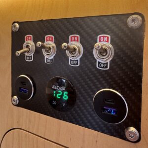 Kit panneau de commande électrique en carbone